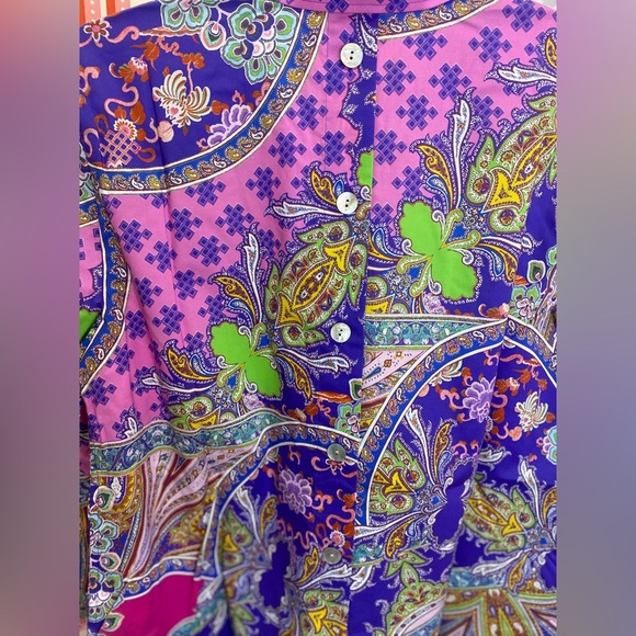 NWT HINSON WU Vibrant Paisley Blouse - Picture 5 of 8